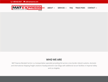 Tablet Screenshot of matexpress.com